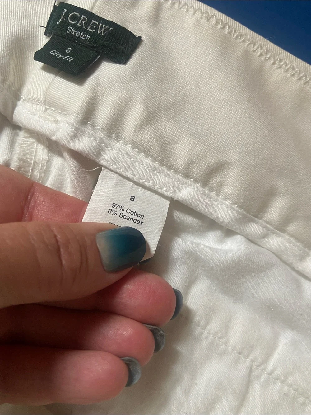 J. Crew Women's White Cropped Ankle Jeans